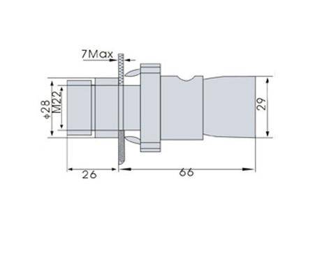 PRZYCISK XB2 BW3361 MONO OKR 3A 240V ZIELONY