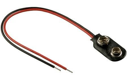 ZATRZASK BATERII 9V