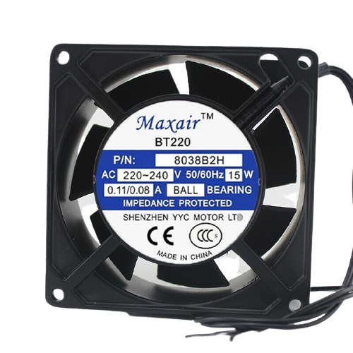 WENTYLATOR 8038B2HL 80x80x38mm 230V MAXAIR