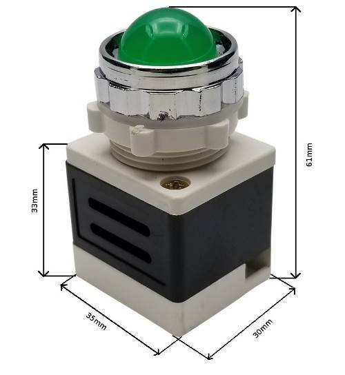 KONTROLKA LED 230V AD11-25/40 CZERWONA