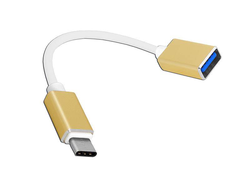 KABEL OTG WT.USB TYPU C - GN.USB 20cm