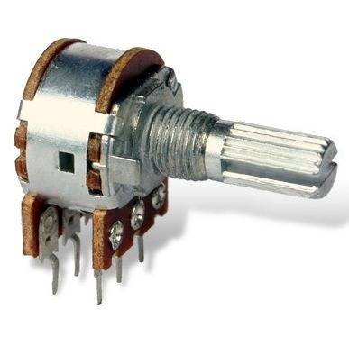 POTENCJOMETR OBROT. 2x20 kohm LINIOWY l=20mm