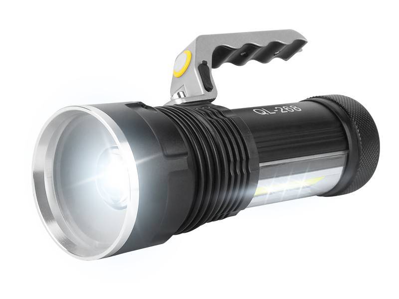 LATARKA RĘCZNA SZPERACZ LED 5W/COB 3W 800lm ZOOM