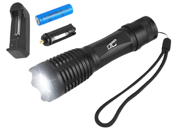LATARKA CZOŁOWA LL43 T6 ZOOM + ŁADOWARKA