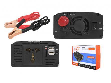 PRZETWORNICA 12V/230V 600W + 2xUSB 2.1A