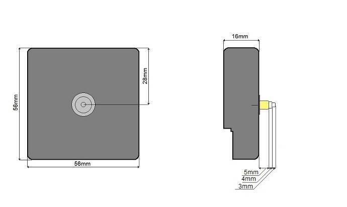 MECHANIZM KWARCOWY ZEGARA M5168 WSK OZD.