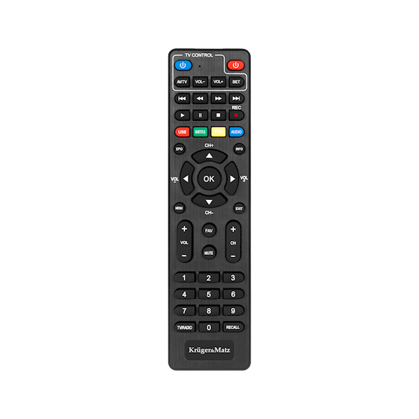 TUNER DVB-T2 H.265 HEVC Kruger&Matz