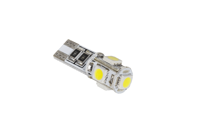 ŻARÓWKA LED T10 CANBUS - 5xSMD5050 BIAŁA