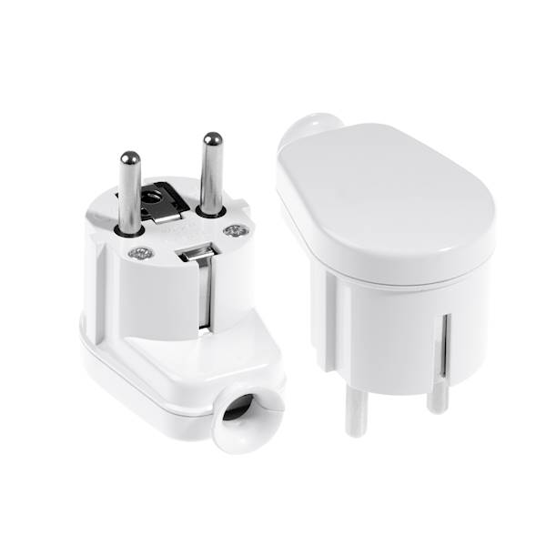 WTYCZKA ROZB.KĄTOWA UNI-SCHUKO, 2p+ 16A, BIAŁY