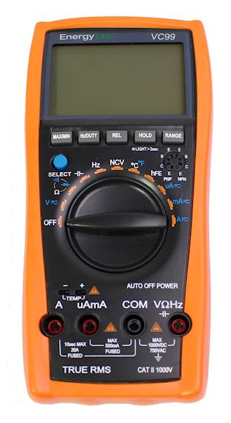 MULTIMETR VC99 TRMS LCD 6000MAX NCV, TEMP, HFE