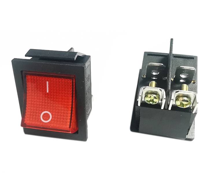 PRZEŁĄCZNIK RS201S2-6C3R 16A 250V PODWÓJNY ON-OFF