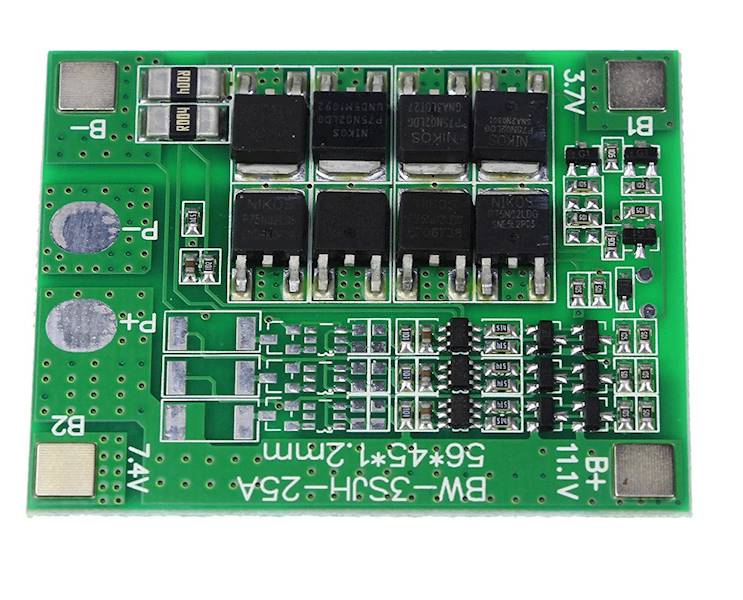 MODUŁ ŁADOWANIA OGNIW 18650 3S 25A 