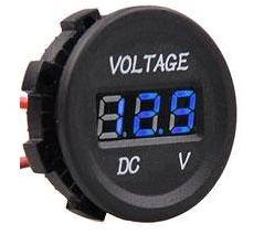 WOLTOMIERZ LED 12V-24V NIEBIESKI OKRĄGŁY