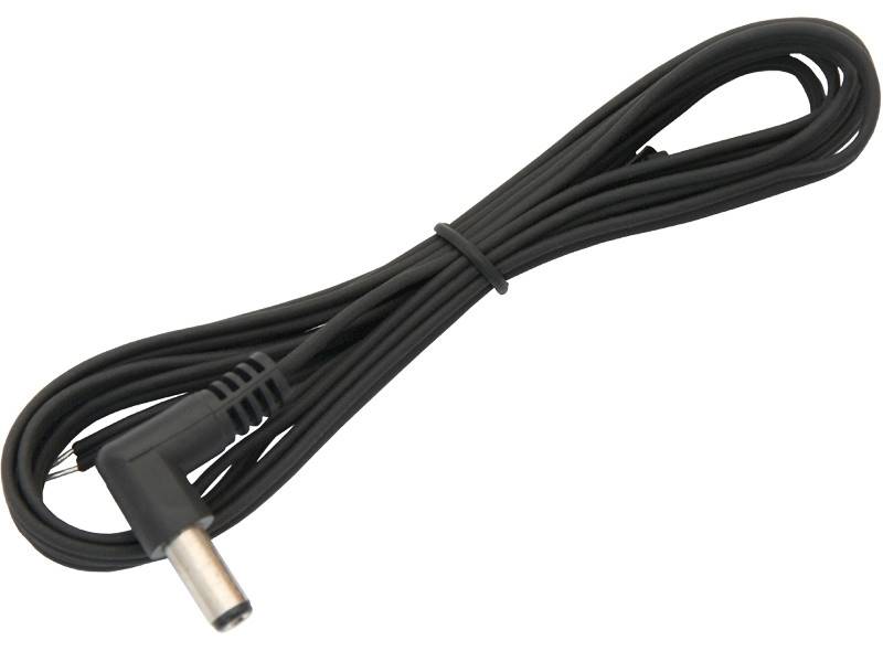 ZŁĄCZE KABEL WTYK KĄTOWY 2,1X5,5mm Z PRZEW. 2x0.35