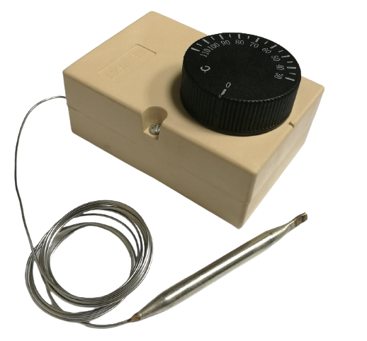 TERMOSTAT Z KAPILARĄ 0°C~40°C 16A/250V W OBUDOWIE