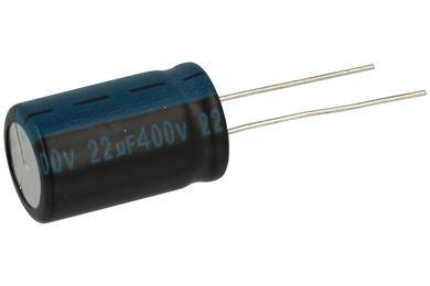 KONDENSATOR ELEKTROLITYCZNY 22uF/400V