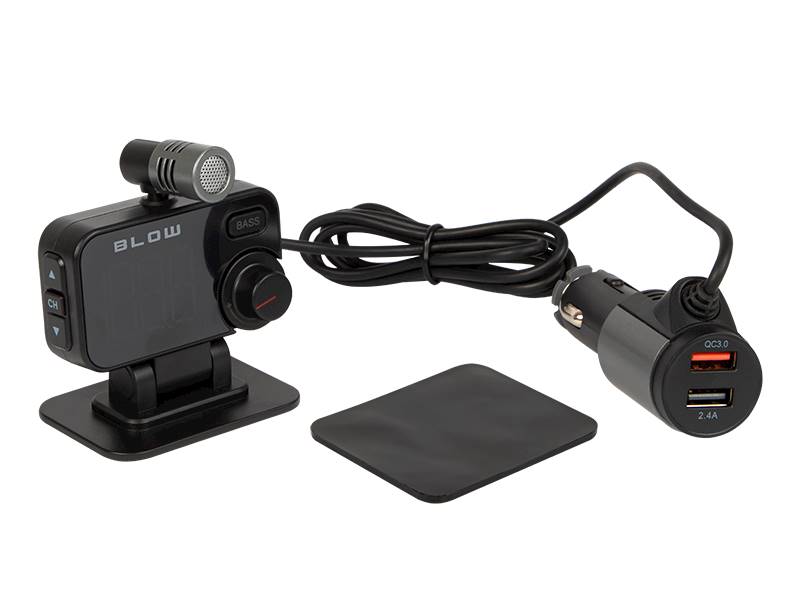 TRANSMITER FM BLUETOOTH 5.0 + ZESTAW 