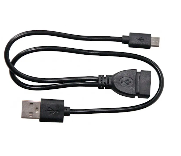 KABEL USB WTYK MIKRO 0,3m ROZGAŁĘZIACZ 