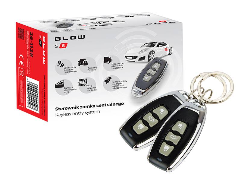 ZDALNE STEROWANIE ZAMKIEM CENTR. BLOW S6