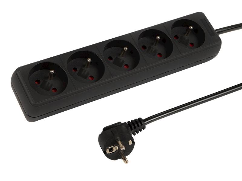 PRZEDŁUŻACZ SIECIOWY 1,5m 5-GNIAZD 3x1,5mm