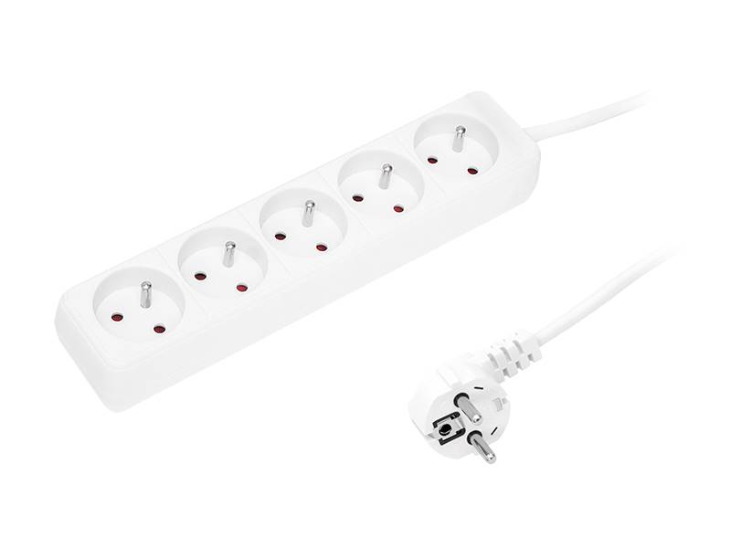 PRZEDŁUŻACZ SIECIOWY 3m 5-GNIAZD 3x1,5mm