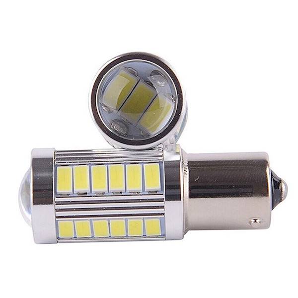 ŻARÓWKA LED 12V BA15s BIAŁA 5W 33LED