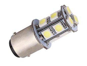 ŻARÓWKA LED 12V BA15S BIAŁA 1.5W 13 LED