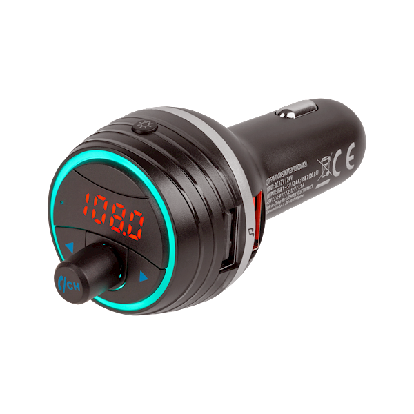 TRANSMITER SAMOCHODOWY FM BLUETOOTH 2xUSB
