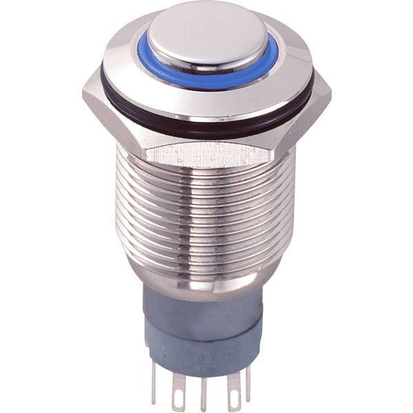 PRZYCISK PBW-16BP MONOSTABILNY 2A 250V NIEBIESKI