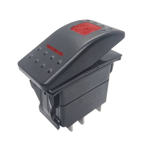 PRZŁĄCZNIK CARLING 12-24V ON-OFF CZERWONE