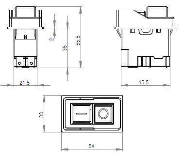 WYŁĄCZNIK ELEKTROMAGNETYCZNY 5pin CK21