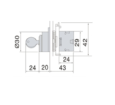 PRZEŁĄCZNIK Z KLUCZYKIEM 3A/240V XB2-EG2