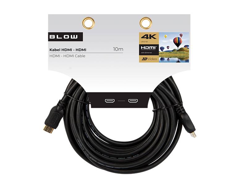 PRZYŁĄCZE HDMI-HDMI 10m 4K 
