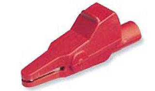 KROKODYLEK POMIAROWY L=60mm CZERWONY