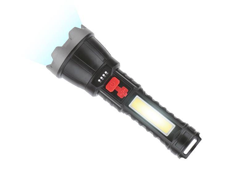 LATARKA LED 400lm + COB 700lm IP65 AKUMUL. 800mAh
