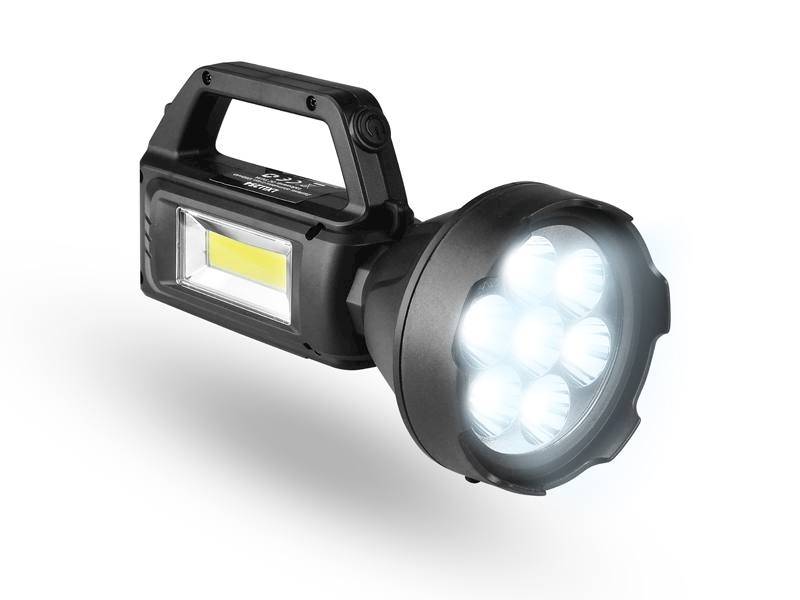 LATARKA RĘCZNA SOLARNA 7-LED XPE+COB 500lm 3W
