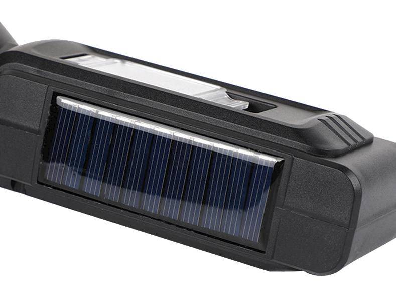LATARKA RĘCZNA SOLARNA 7-LED XPE+COB 500lm 3W