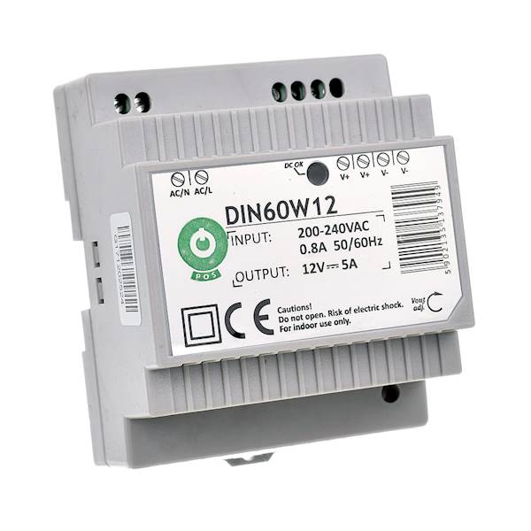 ZASILACZ NA SZYNĘ 24V/2.5A DIN60W24