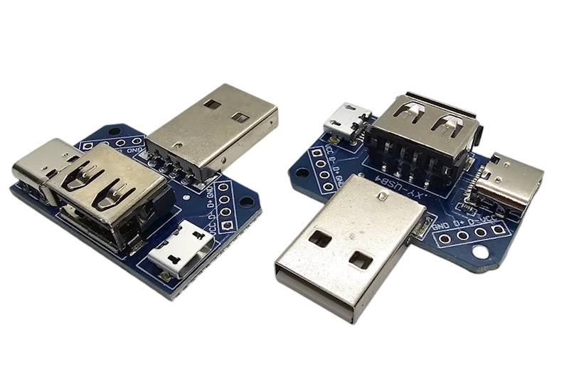 ADAPTER WTYK USB - GNIAZDO USB , MICRO , USB-C