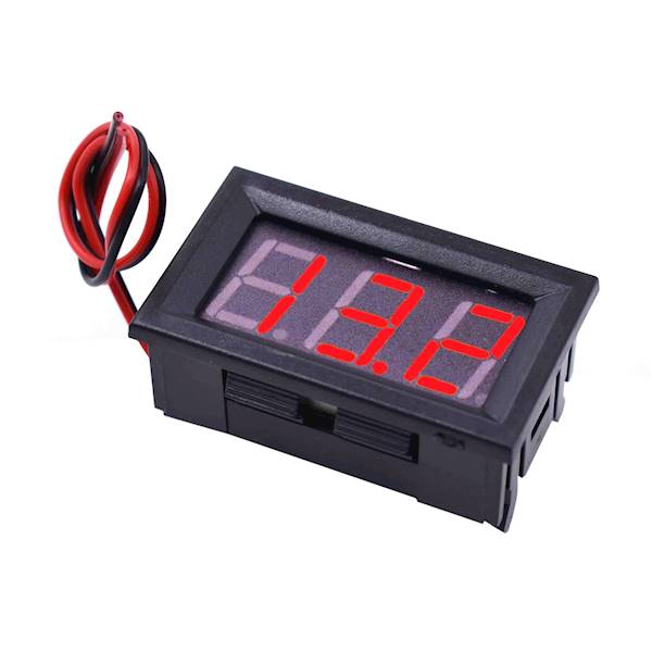 PANELOWY WOLTOMIERZ LED 4V - 30V DC CZERWONY