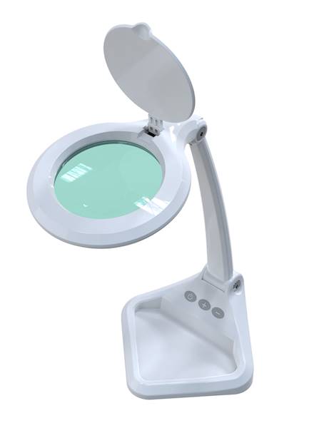 LAMPA BIURKOWA LED SMD Z LUPĄ (102mm) 8073LED 3D