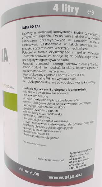 Mydło do mycia rąk, wiaderko 4kg A006