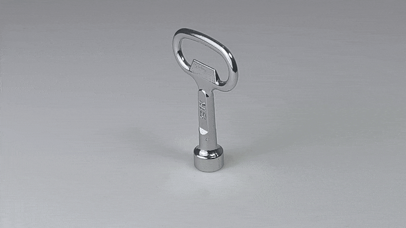 Zamek obrotowy 90 z zabezpieczeniem + kluczyk A070