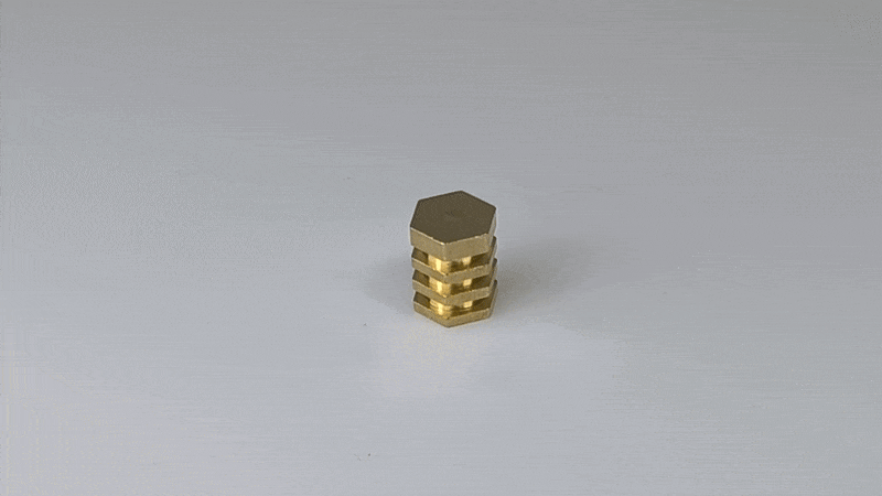 Insert mosiężny nieprzelotowy M8x16 A018