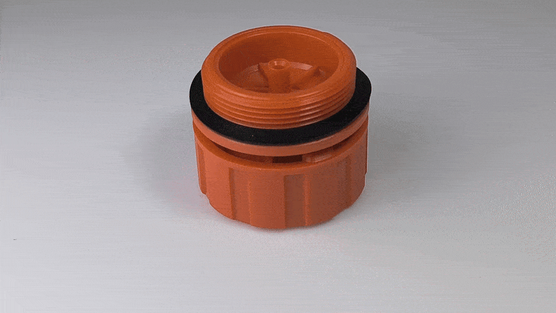 Korek odpowietrzająco ssący 2" pomarańczowy A013.1