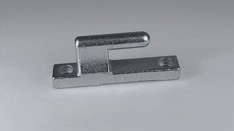 Zawias do burty aluminiowej L120 zestaw A0145