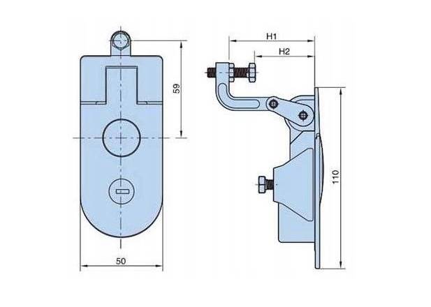 Zamek dociskowy zakres 60-75mm A015.60-75