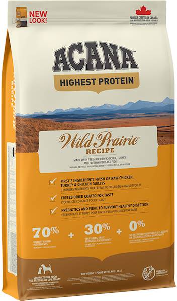 ACANA WILD PRAIRIE DOG 11,4KG  DRÓB Z RYBĄ