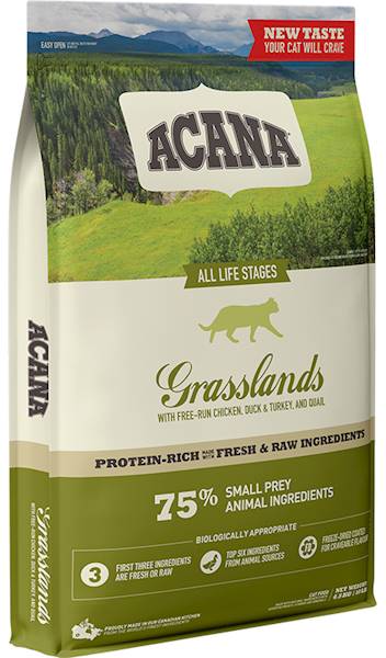 ACANA GRASSLANDS CAT 4,5KG  KACZKA,KURA,INDYK