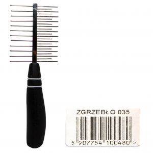 GRZEBIEŃ CHROM DWUSTRONNY STANDARD/RZADKI